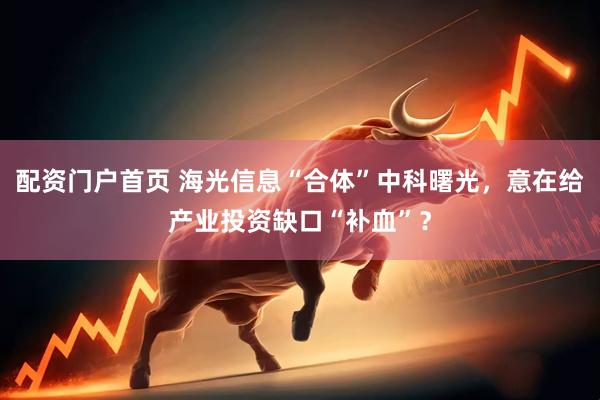 配资门户首页 海光信息“合体”中科曙光,意在给产业投资缺口“补血”?