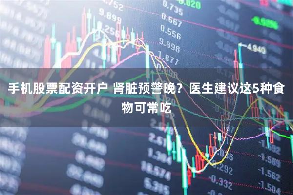 手机股票配资开户 肾脏预警晚?医生建议这5种食物可常吃
